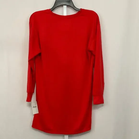 Jenni Women’s Soft Sleep Night Shirt Red Size XS - Picture 2 of 4